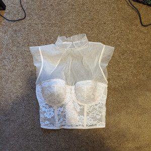 Victoria Secret's White Lace Lingerie